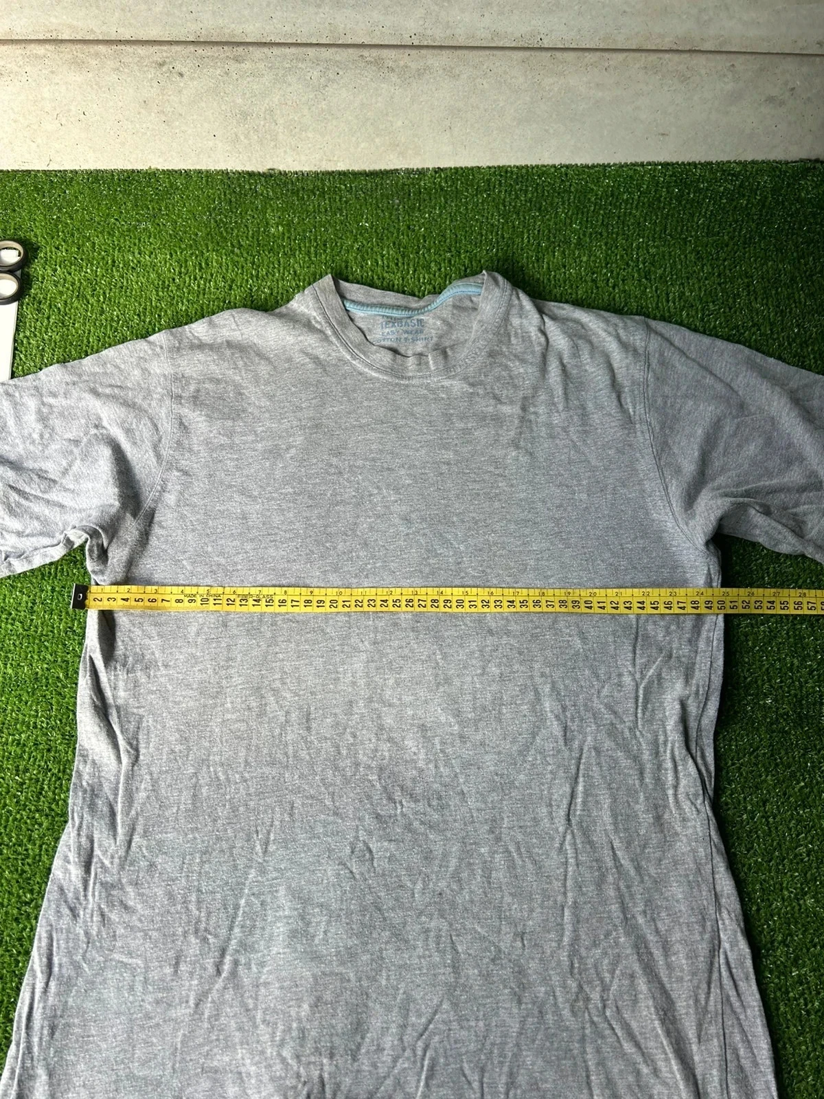Camiseta blanca y gris lisa - TEX Basic talla M – photo 7